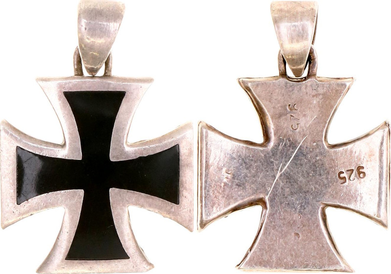 Germany - Empire Iron Cross Pendant 20 -th Century 

Silver 22x18 mm.; Enamele...