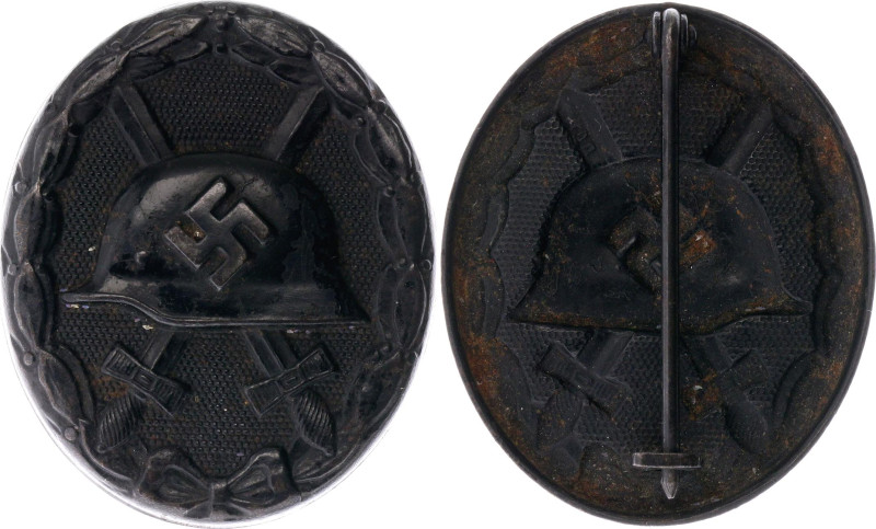 Germany - Third Reich Wound Iron Badge 1939 

Barac# 54, OEK22 3846; Fe 44x37 ...