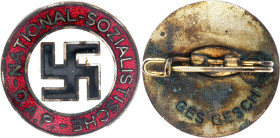 Germany - Third Reich  Membership Party Badge NSDAP 1935 - 1945