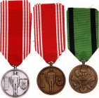 Congo Democratic Republic  Lot of 3 Merits Medals 1970 - 1980