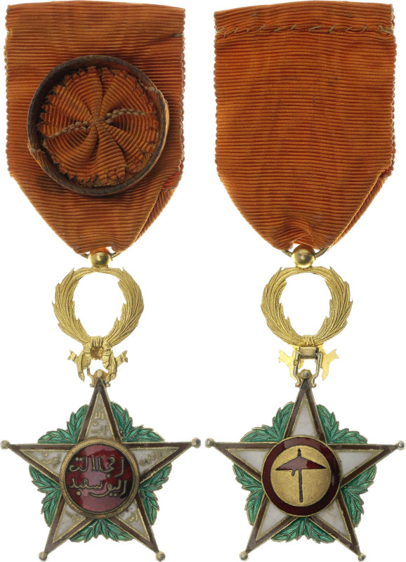 Morocco Order of Ouissam Alaouite IV Class Officer 1913 

Barac# 25, vgAE 65x4...