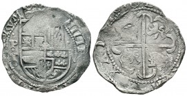 Felipe IV (1621-1665). 8 reales. 1630. Potosí. T. (Cal-472). Ag. 26,26 g. Rara. MBC. Est...220,00.