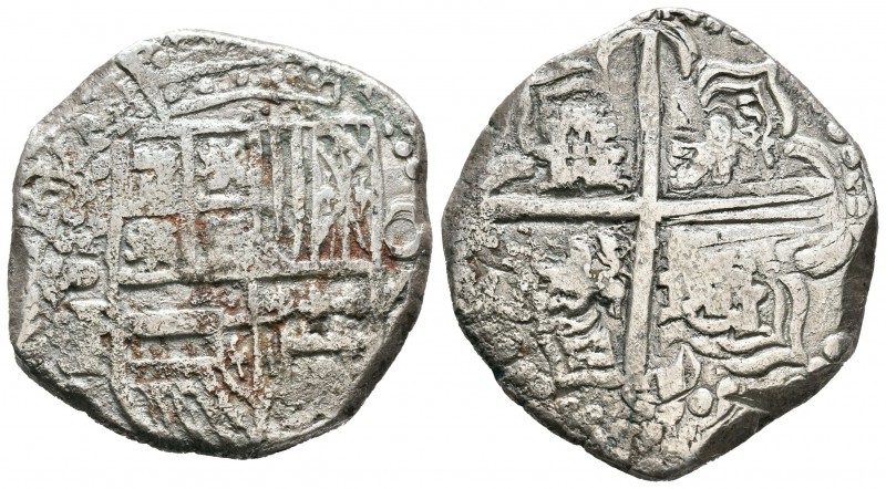 Felipe IV (1621-1665). 8 reales. Potosí. P. (Cal-tipo 113). Ag. 26,75 g. Fecha n...