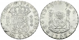 Fernando VI (1746-1759). 8 reales. 1759. México. MM. (Cal-344). Ag. 26,68 g. MBC. Est...180,00.