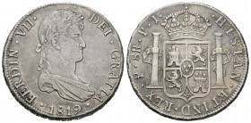 Fernando VII (1808-1833). 8 reales. 1819. Potosí. PJ. (Cal-608). Ag. 26,94 g. MBC. Est...90,00.