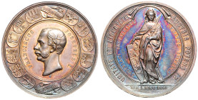 FRANZ JOSEPH I (1848 - 1916)&nbsp;
On the Occasion of the Convening of the New Imperial Council in Vienna, 1861, 44,4g, 46 mm, Ag, W. Seidan, Haus 81...