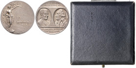 FRANZ JOSEPH I (1848 - 1916)&nbsp;
Silver medal To commemorate the 100th Anniversary of the Founding of the City Marienbad and its Founders Karl Reit...