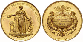 FRANZ JOSEPH I (1848 - 1916)&nbsp;
AE medal Award for Meritorious Work, Trade Exhibition Heidelberg, 1876, 106,69g, 60 mm, C. Schnitzspahn , 60 mm, C...