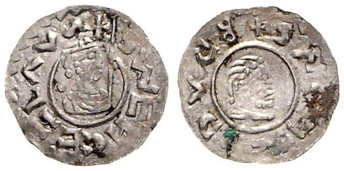 BRETISLAV II (1092 - 1100)&nbsp;
1 Denarius, 0,45g, Cach 390, Cach 390&nbsp;
...