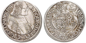 CHURCH COINS, COINAGE OF CZECH NOBLE FAMILIES 
 OLOMOUC
KARL II VON LIECHTENSTEIN - KASTELKORN (1664-1695)&nbsp;
15 Kreuzer, 1676, Olomouc, 6,37g, ...