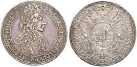 CHURCH COINS, COINAGE OF CZECH NOBLE FAMILIES 
 OLOMOUC
KARL III DUKE OF LORRAINE (1695 - 1711)&nbsp;
1 Thaler, 1703, Olomouc, 28,38g, Dav 1207, Ol...