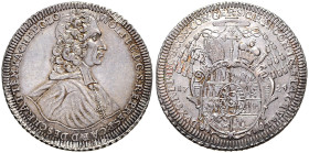 CHURCH COINS, COINAGE OF CZECH NOBLE FAMILIES 
 OLOMOUC
WOLFGANG COUNT VON SCHRATTENBACH (1711 - 1738)&nbsp;
1 Thaler, 1724, 28,65g, Dav 1218, Dav ...