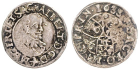 CHURCH COINS, COINAGE OF CZECH NOBLE FAMILIES
ALBRECHT VON WALLENSTEIN (1604 - 1634)&nbsp;
3 Kreuzer, 1633, 1,66g, May 328, May 328&nbsp;

VF | VF...