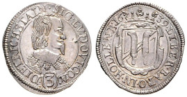 CHURCH COINS, COINAGE OF CZECH NOBLE FAMILIES
LUDWIG SIGISMUND DIETRICHSTEIN (1631 - 1664)&nbsp;
3 Kreuzer, 1639, Graz, 1,71g, Don 3291, Graz. Don 3...