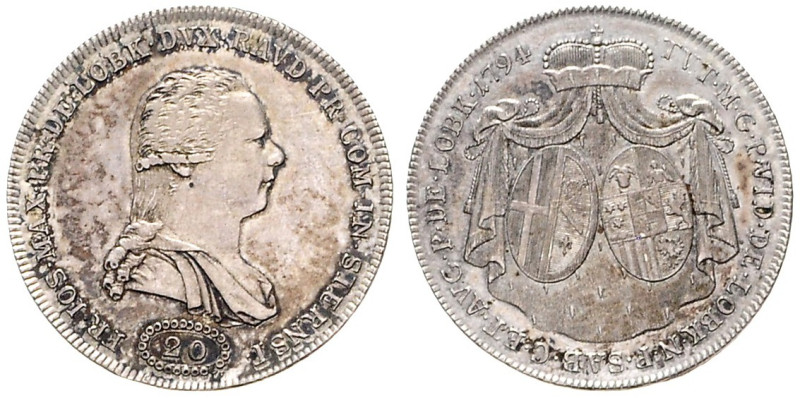CHURCH COINS, COINAGE OF CZECH NOBLE FAMILIES
JOSEPH FRANZ VON LOBKOVITZ (1784 ...