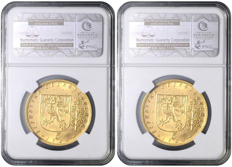 COINS, MEDALS&nbsp;
5 Ducats, 1933, MCH CSR1D-002, MCH CSR1D-002&nbsp;

UNC |...