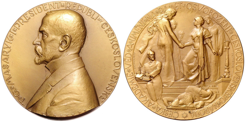 COINS, MEDALS&nbsp;
AE medal T. G. Masaryk, 1922, 170,4g, 70 mm, J. Šejnost, Bo...