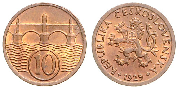 COINS, MEDALS&nbsp;
10 Haleru, 1929, 1,99g, MCH CSR1-010, MCH CSR1-010&nbsp;
...
