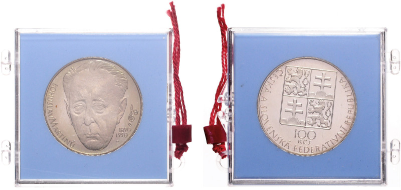 COINS, MEDALS&nbsp;
100 Kcs Bohuslav Martinů, 1990, MCH CSSRP-002, MCH CSSRP-00...