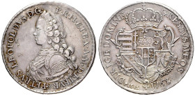 ITALY 
 TUSCANY
PETER LEOPOLD (1765 - 1790) GRAND DUKE OF TUSCANY&nbsp;
1 Thaler, 1768, 27,24g, Dav 1511, Dav 1511&nbsp;

about EF | about EF

...