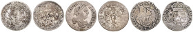 POLAND
COINS, MEDALS&nbsp;
Lot 3 coins - 6 Groschen 1659, 1660 and 1683, 8,65g&nbsp;

VF | VF


MINCE, MEDAILE&nbsp;
Lot 3 mince - 6 Groš 1659...
