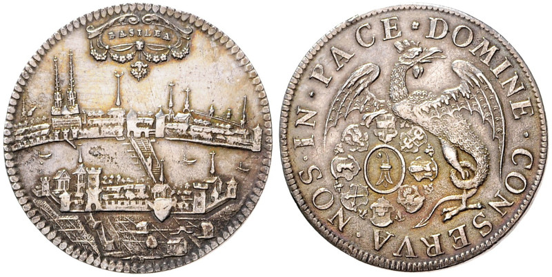 SWITZERLAND 
 BASEL
COINS, MEDALS&nbsp;
1 Thaler, b. l., 26,77g, Dav 1743, Da...