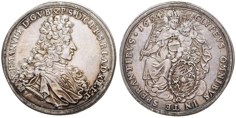 BAVARIA
MAXIMILIAN II EMANUEL (1679 - 1726), ELECTOR OF BAVARIA&nbsp;
1 Thaler...