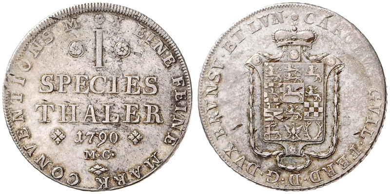 PRINCIPALITY OF BRUNSWICK 
 WOLFENBÜTTEL
CHARLES WILLIAM FERDINAND, DUKE OF BR...