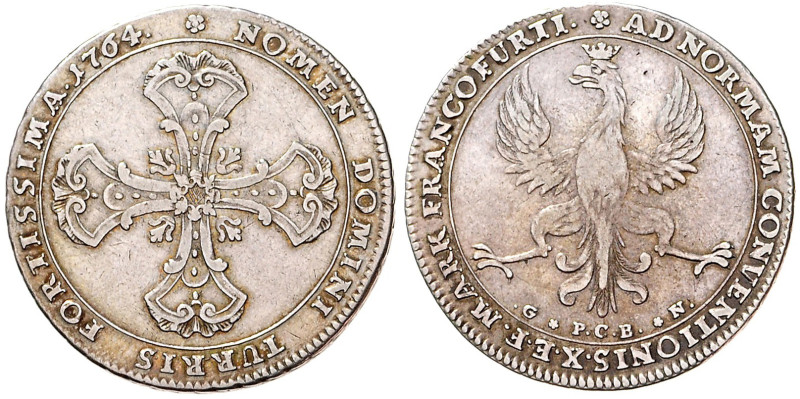 FRANKFURT AM MAIN
COINS, MEDALS&nbsp;
1 Thaler, 1764, 27,94g, Dav 2223, Dav 22...
