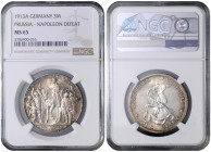 PRUSSIA
COINS, MEDALS&nbsp;
3 Mark - 100th Anniversary of the Napoleon Defeat, 1913, A, Jäg 110, A. Jäg 110&nbsp;

UNC | UNC , NGC MS 65


MINC...
