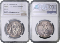 PRUSSIA
COINS, MEDALS&nbsp;
3 Mark - 100th Anniversary of the Napoleon Defeat, 1913, A, Jäg 110, A. Jäg 110&nbsp;

UNC | UNC , NGC MS 63


MINC...