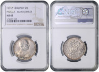 PRUSSIA
COINS, MEDALS&nbsp;
2 Mark - 25th Anniversary of Reign, 1913, A, Jäg 111, A. Jäg 111&nbsp;

UNC | UNC , NGC MS 62


MINCE, MEDAILE&nbsp...