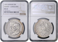SAXONY
COINS, MEDALS&nbsp;
5 Mark - 500th Anniversary of the University Leipzig, 1909, Jäg 139, Jäg 139&nbsp;

UNC | UNC , NGC MS 63


MINCE, M...