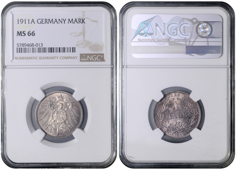GERMAN EMPIRE
COINS, MEDALS&nbsp;
1 Mark, 1911, A, Jäg 17, A. Jäg 17&nbsp;

...