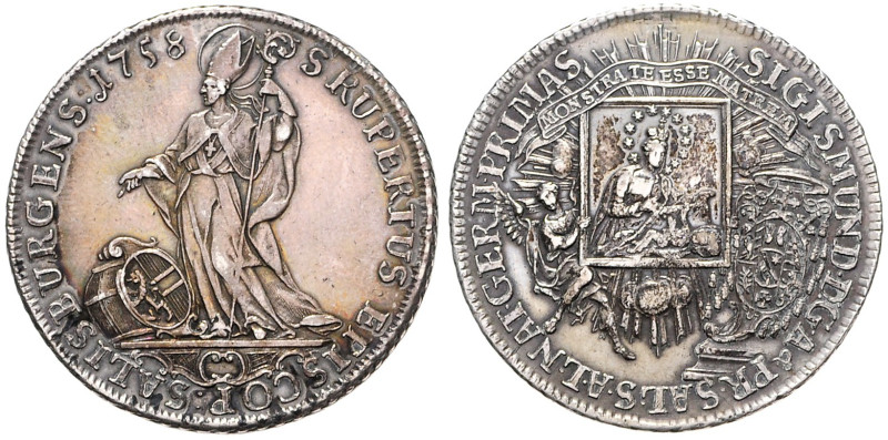 SIGISMUND III COUNT VON SCHRATTENBACH (1753 - 1771)&nbsp;
1 Thaler, 1758, 27,97...