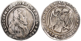 RUDOLF II (1576 - 1612)&nbsp;
1/2 Thaler, 1597, Kutná Hora, 14,39g, Hal 370, Kutná Hora. Hal 370&nbsp;

about VF | about VF


RUDOLF II. (1576 -...
