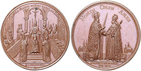 CHARLES VI (1711 - 1740)&nbsp;
AE medal Coronation of Charles VI as Holy Roman Emperor in Frankfurt 1711, 1711, 37,46g, 43 mm, G. F. Nürnberger, M. B...