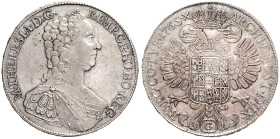 MARIA THERESA (1740 - 1780)&nbsp;
1 Thaler, 1765, G, 27,94g, Her 491, G. Her 491&nbsp;

VF | VF


MARIE TEREZIE (1740 - 1780)&nbsp;
1 Tolar, 17...