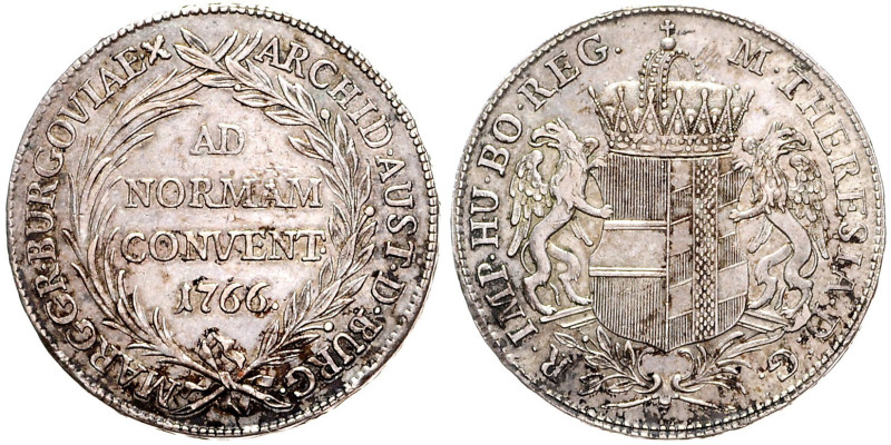 MARIA THERESA (1740 - 1780)&nbsp;
1 Thaler, 1766, 28,03g, Her 497, Her 497&nbsp...