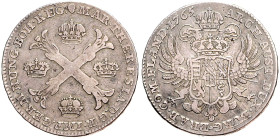 MARIA THERESA (1740 - 1780)&nbsp;
1 Thaler type with the cross, 1765, Brussel, 29,26g, Her 1941, Brussel. Her 1941&nbsp;

VF | VF


MARIE TEREZI...
