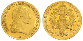 FRANCIS II / I (1792 - 1806 - 1835)&nbsp;
1 Ducat, 1792, B, 3,48g, Her 56, B. Her 56&nbsp;

EF | about UNC , drobné rysky | light hairlines


FR...