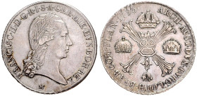 FRANCIS II / I (1792 - 1806 - 1835)&nbsp;
1 Thaler, 1795, M, 29,44g, Her 490, M. Her 490&nbsp;

about EF | about EF , justovaný | justierung


F...