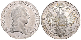 FRANCIS II / I (1792 - 1806 - 1835)&nbsp;
1 Thaler, 1824, C, 28,03g, Früh 177, C. Früh 177&nbsp;

EF | EF , rysky | hairlines


FRANTIŠEK II. / ...