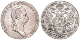 FRANCIS II / I (1792 - 1806 - 1835)&nbsp;
1 Thaler, 1827, C, 27,9g, Früh 192, C. Früh 192&nbsp;

about EF | EF , drobné rysky, hranky | light hairl...
