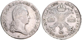 FRANCIS II / I (1792 - 1806 - 1835)&nbsp;
1 Thaler type with the cross, 1795, H, 29,47g, Her 484, H. Her 484&nbsp;

VF | VF


FRANTIŠEK II. / I....
