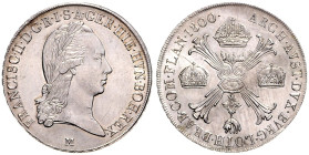 FRANCIS II / I (1792 - 1806 - 1835)&nbsp;
1 Thaler type with the cross, 1800, M, 29,44g, Her 495, M. Her 495&nbsp;

about UNC | about UNC


FRAN...