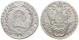 FRANCIS II / I (1792 - 1806 - 1835)&nbsp;
20 Kreuzer, 1808, C, 6,59g, Früh 279, C. Früh 279&nbsp;

UNC | UNC


FRANTIŠEK II. / I. (1792 - 1806 -...