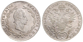 FRANCIS II / I (1792 - 1806 - 1835)&nbsp;
20 Kreuzer (přeražba z 1828), 1829, A, 6,67g, Früh 367, A. Früh 367&nbsp;

UNC | UNC


FRANTIŠEK II. /...