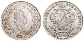 FRANCIS II / I (1792 - 1806 - 1835)&nbsp;
20 Kreuzer, 1830, A, 6,69g, Früh 370, A. Früh 370&nbsp;

UNC | UNC


FRANTIŠEK II. / I. (1792 - 1806 -...