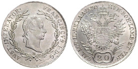 FRANCIS II / I (1792 - 1806 - 1835)&nbsp;
20 Kreuzer, 1830, B, 6,7g, Früh 371, B. Früh 371&nbsp;

UNC | UNC


FRANTIŠEK II. / I. (1792 - 1806 - ...